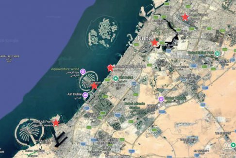 伊朗对迪拜5个重要目标的袭击