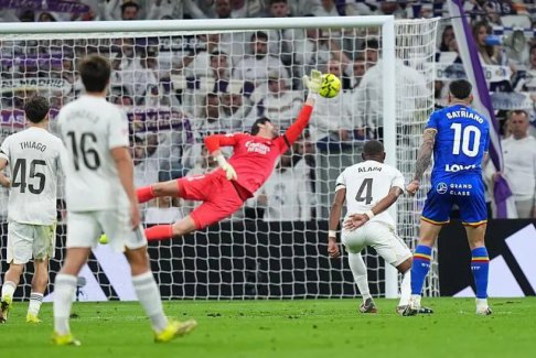 西班牙甲级联赛皇家马德里0-1赫塔菲