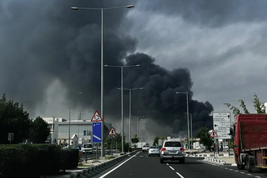 伊朗导弹落入卡塔尔首都多哈，以报复美国的袭击