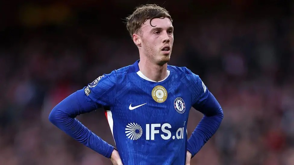 帕尔默在周日1-2负于阿森纳的比赛中仅有一次射门