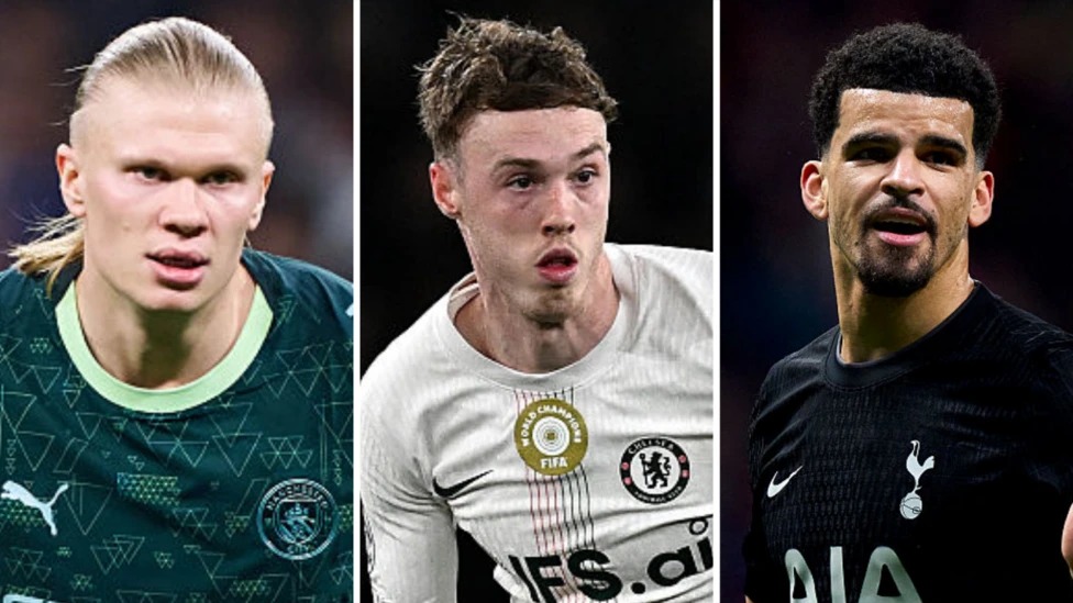 曼城的埃尔林&middot;哈兰德、切尔西的科尔&middot;帕尔默和托特纳姆热刺的多米尼克&middot;索兰克