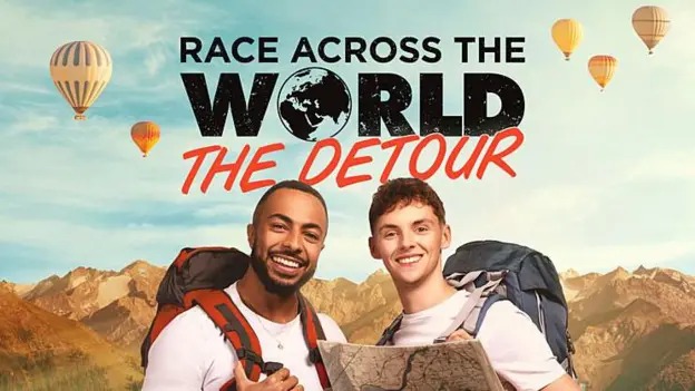 沃茨（右）去年赢得了《环球竞速》第四季的冠军，成为该节目历史上最年轻的冠军。