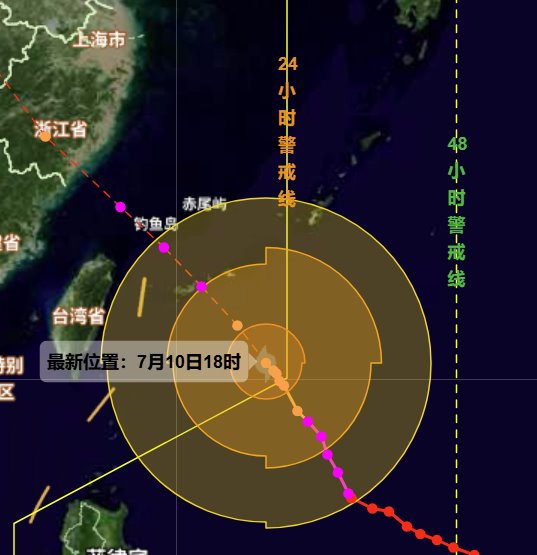 台风“巴威”进入24小时警戒线