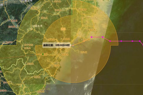 台风沙德尔在浙江登陆 将波及9省区
