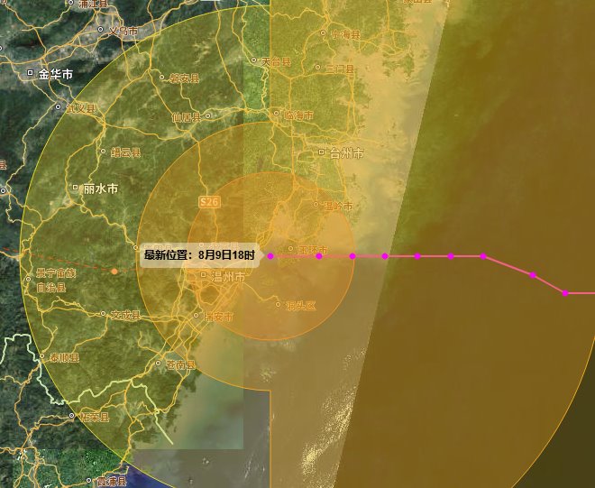 台风白海豚在浙江乐清二次登陆